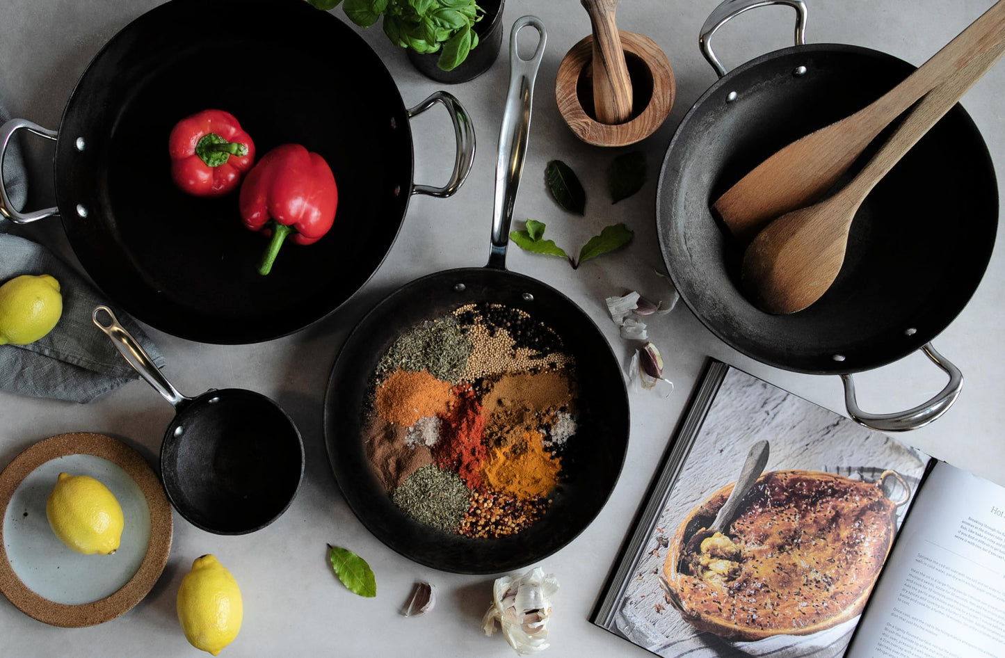 Samuel Groves Professional Seasoned Carbon Steel Range Frying Pan, Balti Dish, Paella Pan and BBQ Melting Pot, Indestructible Construction for Cooking Any Dish UK Made - Premium Kitchen from Samuel Groves - Just £33.25! Shop now at Chabrias Ltd