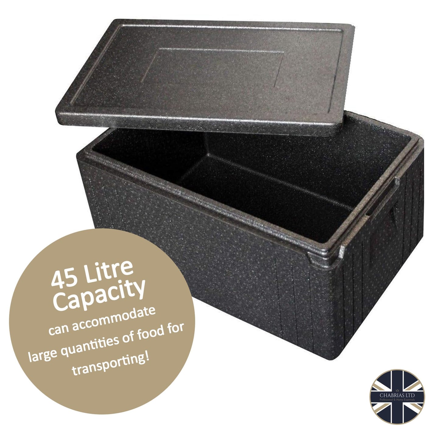 Insulated Thermal Box Food Take Away, 45 Litres - Premium Food Storage Boxes from Chabrias Ltd - Just £38.99! Shop now at Chabrias Ltd