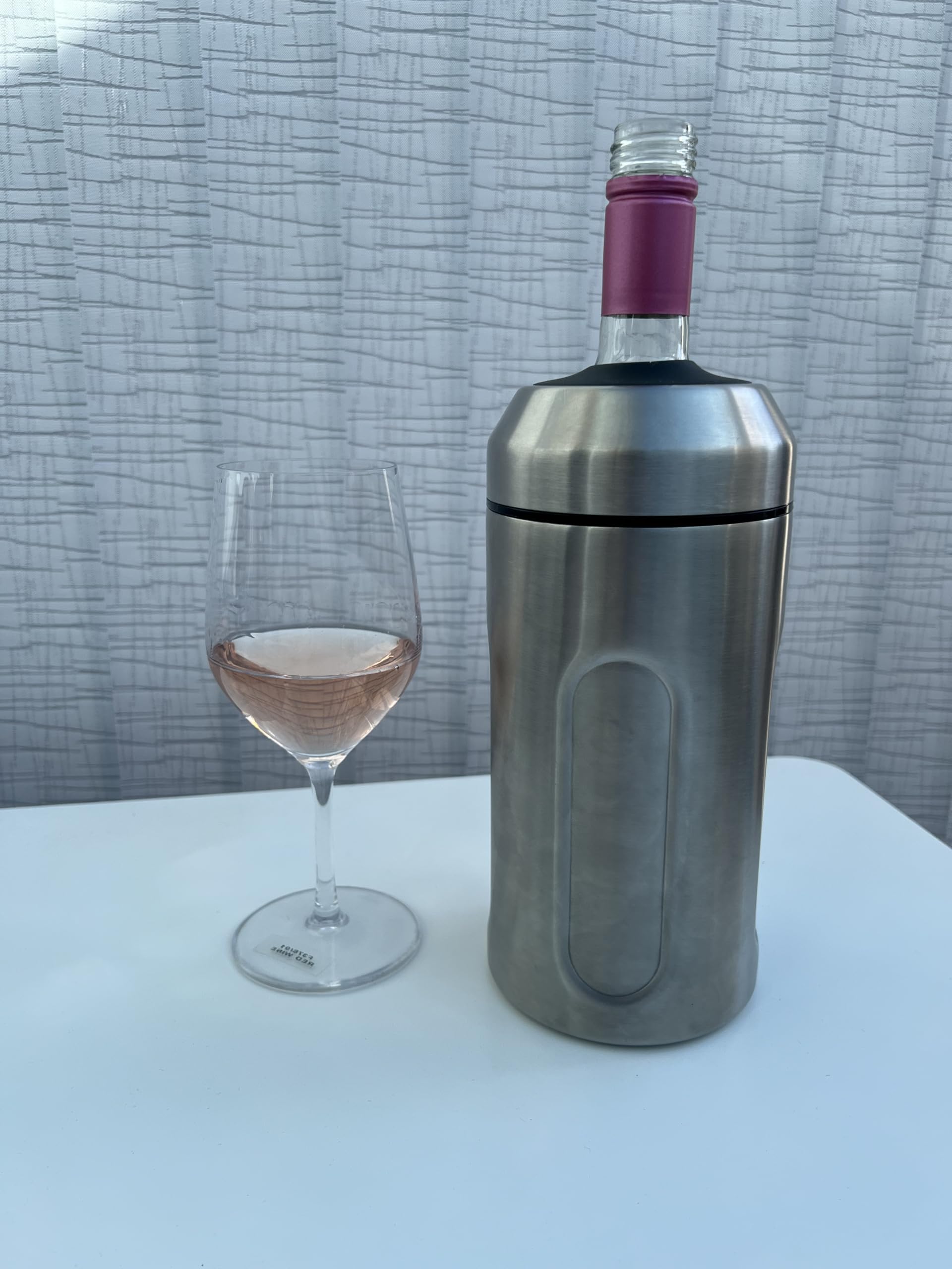 Chabrias Ltd Premium Iceless Wine Cooler | Keeps Wine Cold Up to 6 Hours | New Wine Accessory | Fits Champagne Bottles | Perfect Gift for Wine Lovers - Premium Kitchen from Chabrias Ltd - Just £18.99! Shop now at Chabrias Ltd