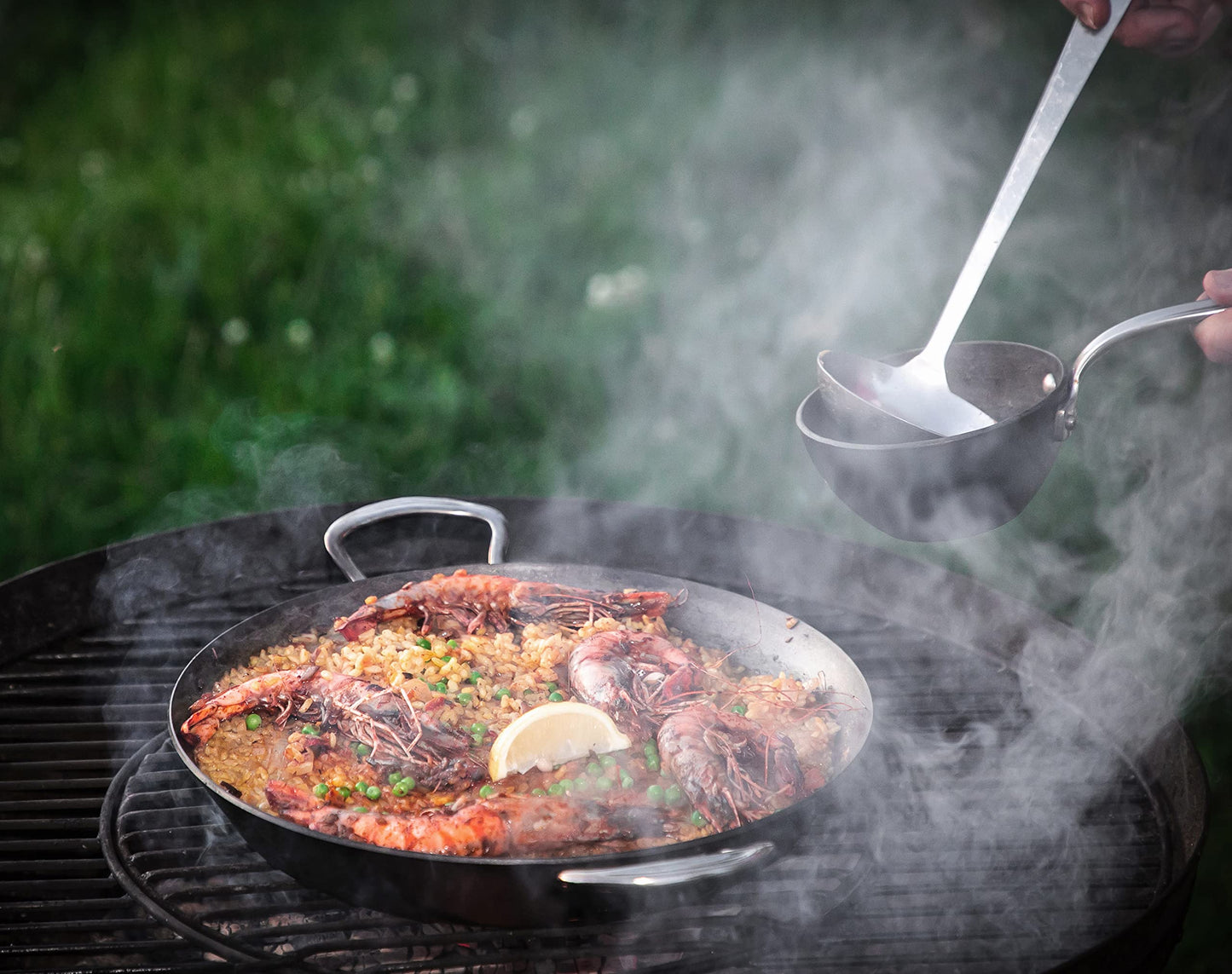 Samuel Groves Professional Seasoned Carbon Steel Range Frying Pan, Balti Dish, Paella Pan and BBQ Melting Pot, Indestructible Construction for Cooking Any Dish UK Made - Premium Kitchen from Samuel Groves - Just £33.25! Shop now at Chabrias Ltd