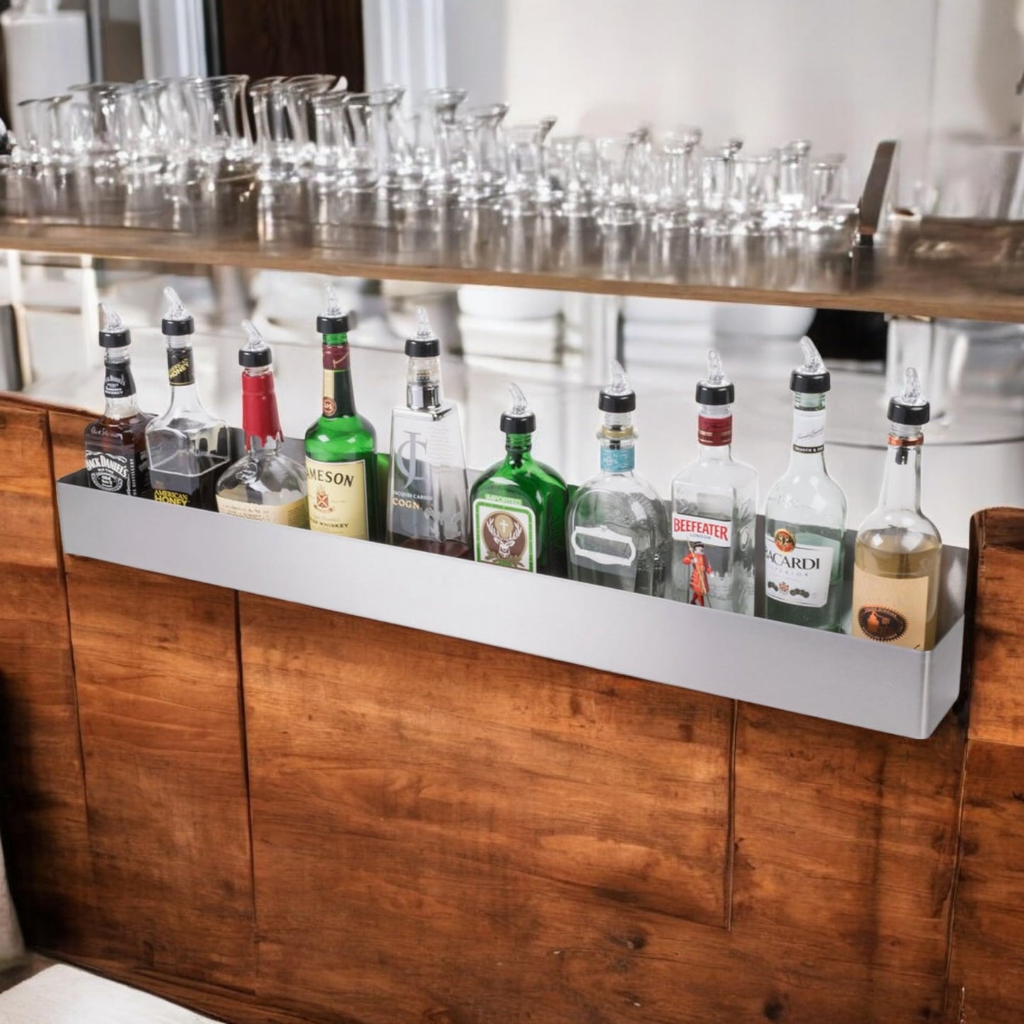 Chabrias Ltd Stainless Steel Speed Rail Bottle Rail Cocktail Bar Accessories - Premium Home from Chabrias Ltd - Just £23.74! Shop now at Chabrias Ltd