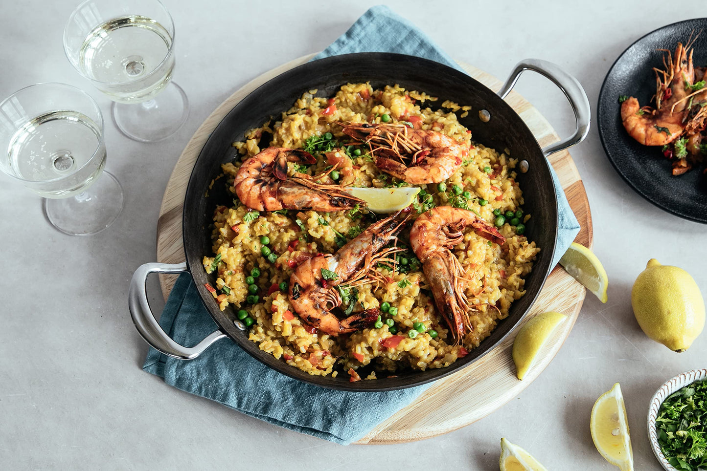 Samuel Groves Professional Seasoned Carbon Steel Range Frying Pan, Balti Dish, Paella Pan and BBQ Melting Pot, Indestructible Construction for Cooking Any Dish UK Made - Premium Kitchen from Samuel Groves - Just £33.25! Shop now at Chabrias Ltd