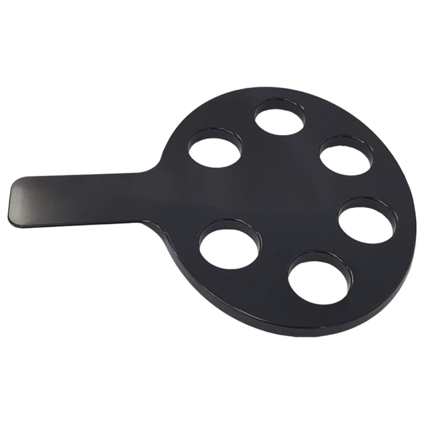 6-Hole Black Shot Glass Holder - Premium Kitchen from Chabrias Ltd - Just £8.99! Shop now at Chabrias Ltd