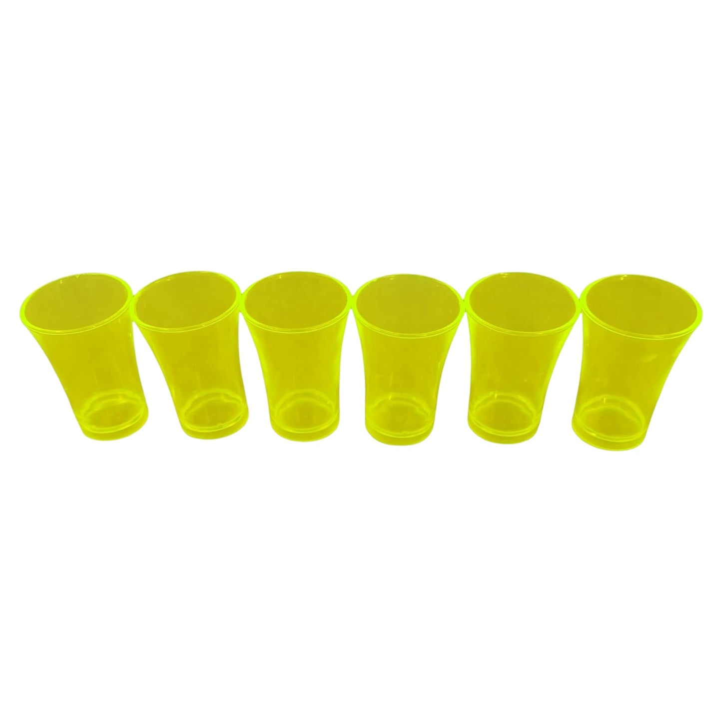 6-Hole Black Shot Glass Holder, With 6 Yellow Shot Glasses - Premium Kitchen from Chabrias Ltd - Just £9.99! Shop now at Chabrias Ltd