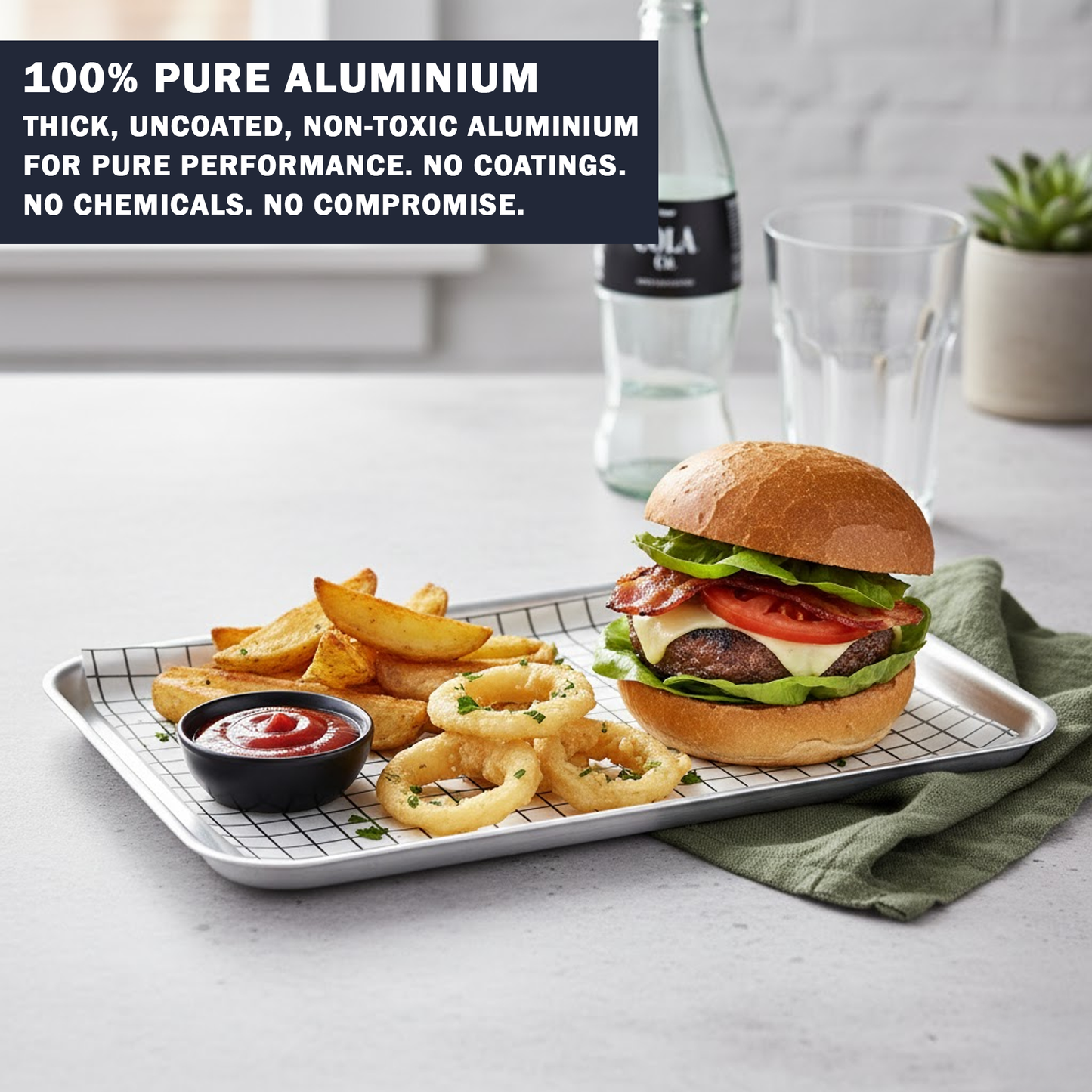 Samuel Groves Professional Aluminium Shallow Roasting Tray - 24" - Made in England - Premium Kitchen from Chabrias Ltd - Just £31.99! Shop now at Chabrias Ltd