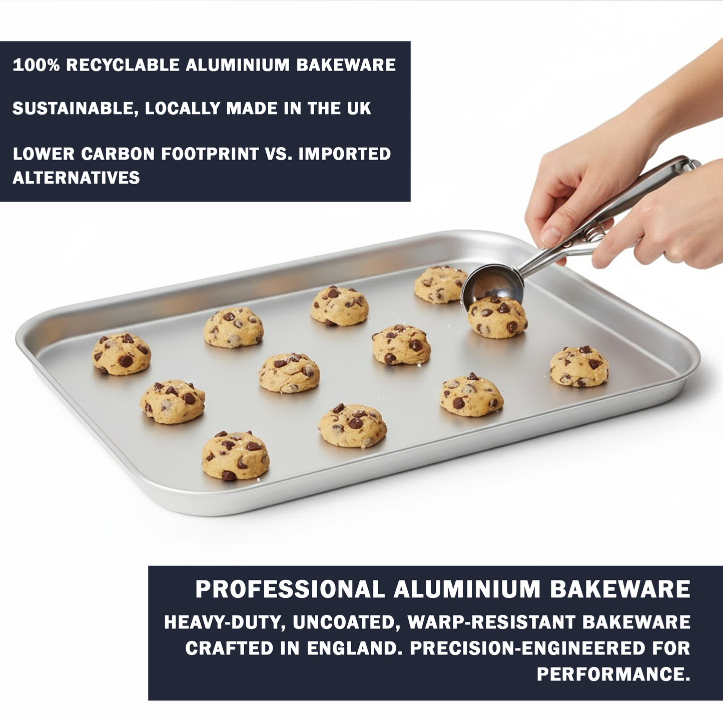 Samuel Groves Professional Aluminium Shallow Roasting Tray - 24" - Made in England - Premium Kitchen from Chabrias Ltd - Just £31.99! Shop now at Chabrias Ltd