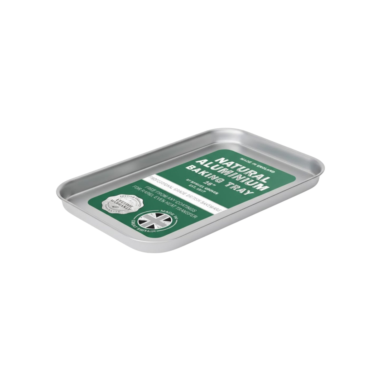 Samuel Groves Professional Aluminium Baking Tray - 14" - Made in England - Premium Kitchen from Chabrias Ltd - Just £12.99! Shop now at Chabrias Ltd