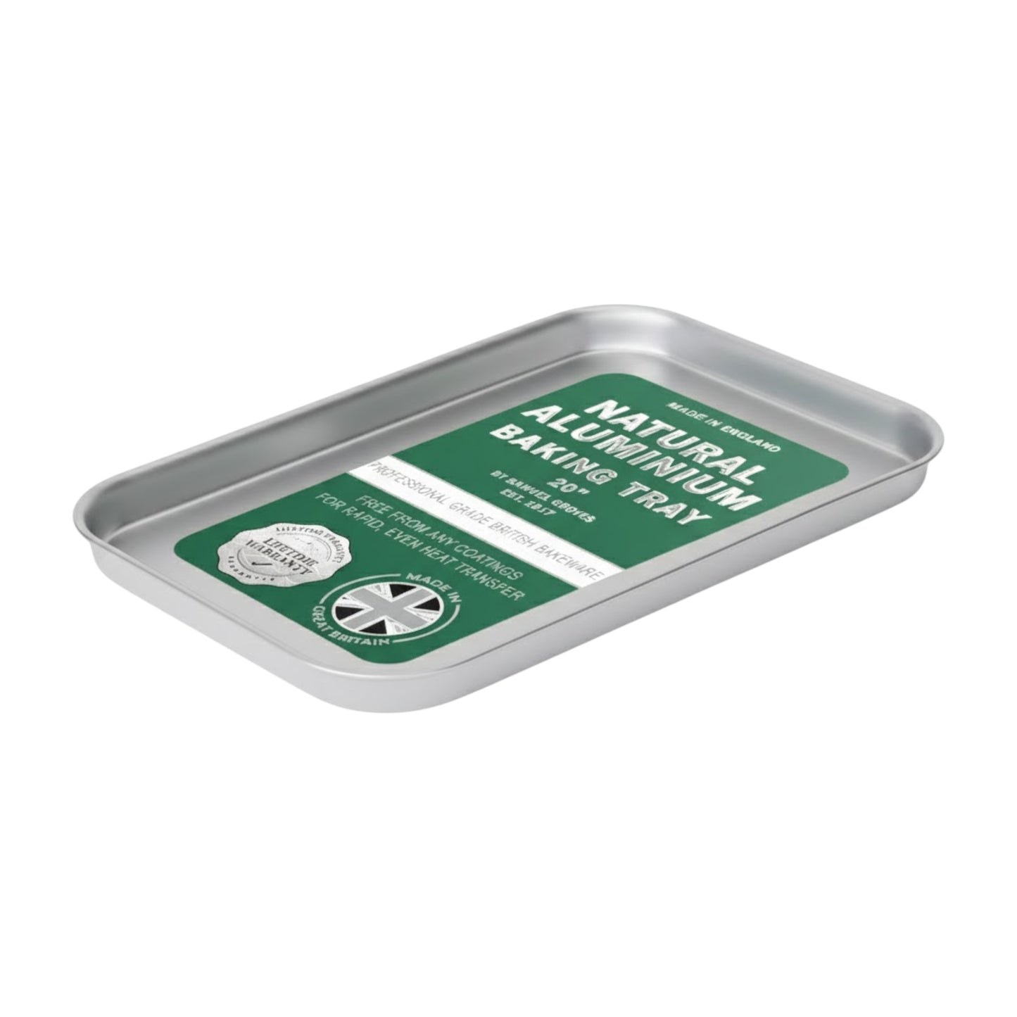 Samuel Groves Professional Aluminium Baking Tray - 20" - Made in England - Premium Kitchen from Chabrias Ltd - Just £22.99! Shop now at Chabrias Ltd