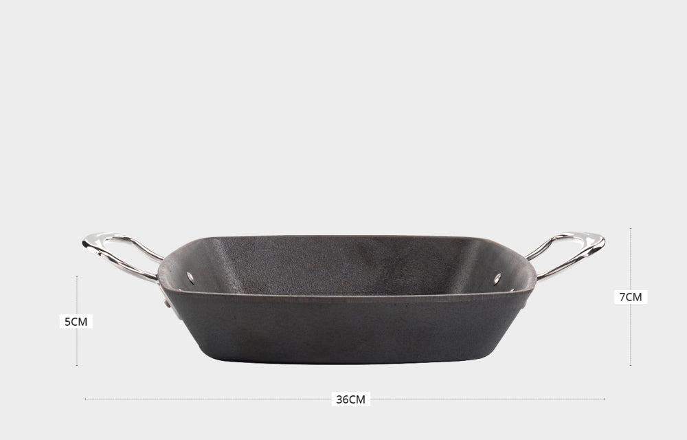Britannia Cast Iron Square Griddle, With Side Handles (26cm) - Premium Kitchen from Samuel Groves - Just £129.99! Shop now at Chabrias Ltd