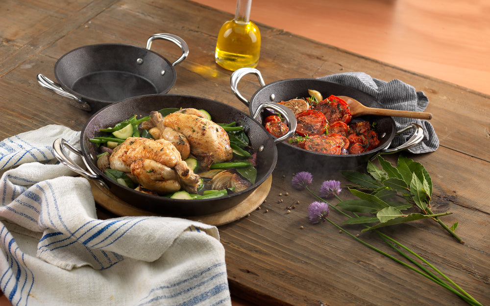 Britannia Cast Iron Frying Pan, With Side Handles (28cm) - Premium Kitchen from Samuel Groves - Just £129.99! Shop now at Chabrias Ltd