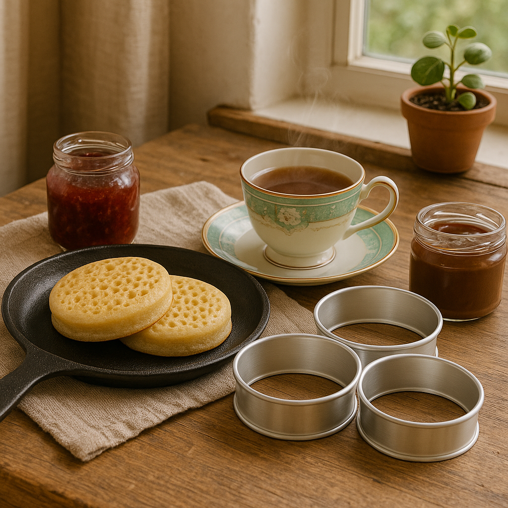 Aluminum Crumpet Rings, 85 x 20mm (4 pack) - Premium Home from Chabrias Ltd - Just £8.99! Shop now at Chabrias Ltd