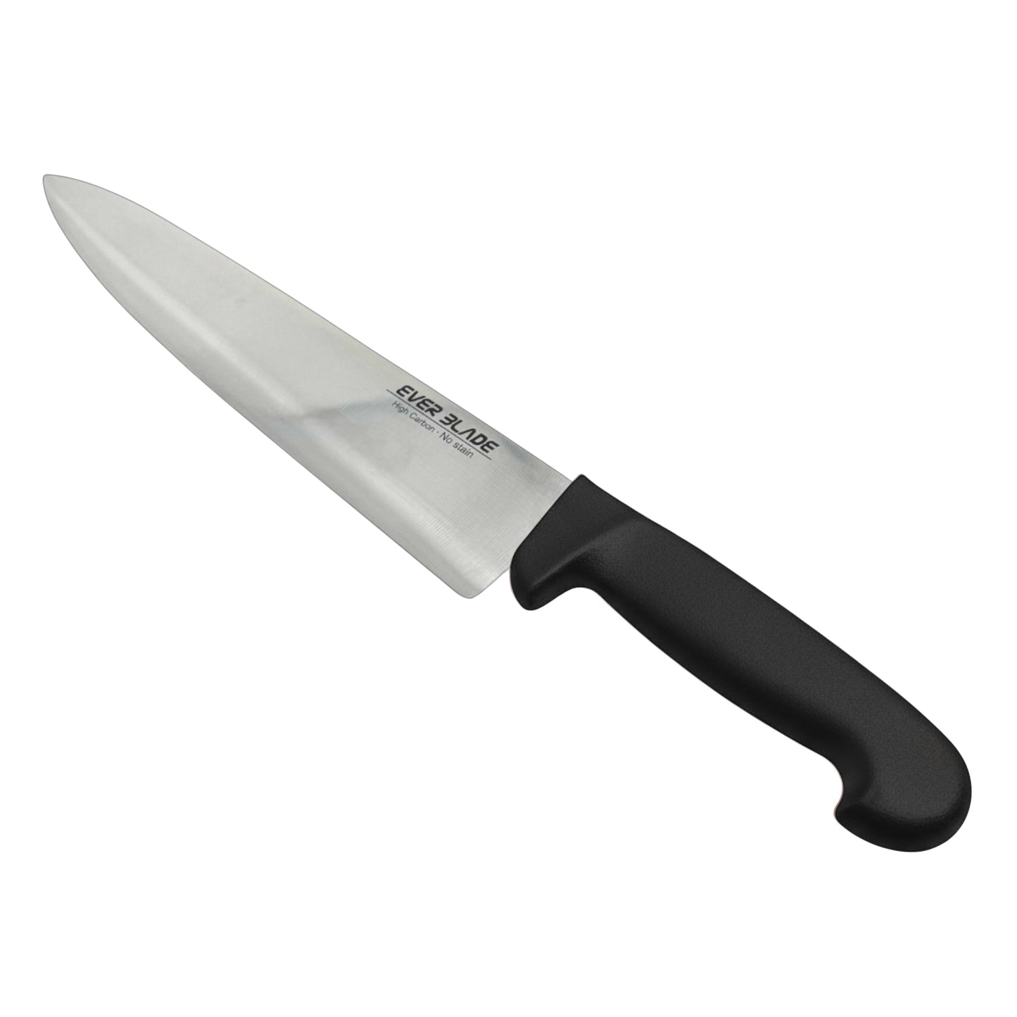 Knife with a black handle and 'EVER BLADE' branding on a white background