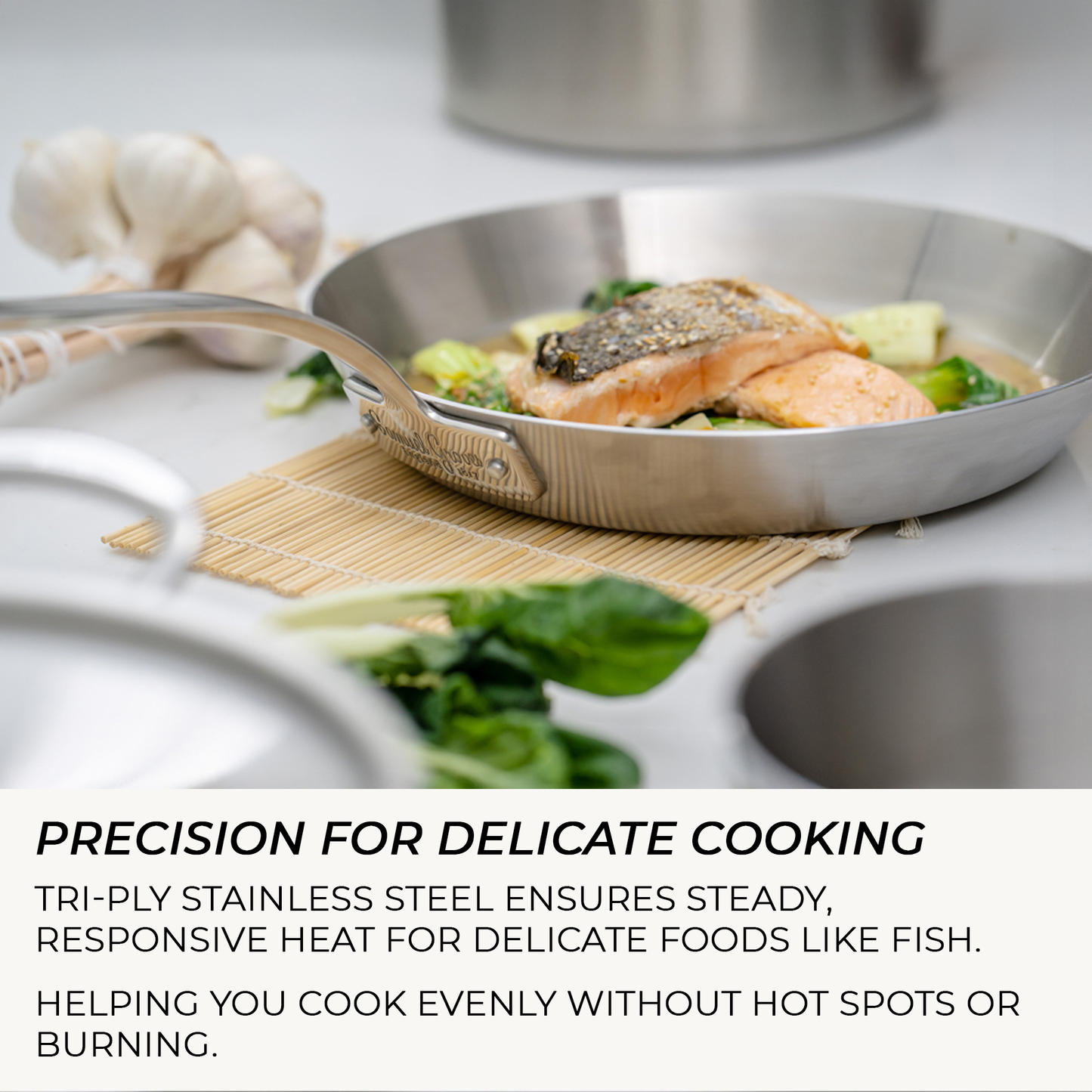 Samuel Groves - Classic Stainless Steel Tri-Ply Frying Pan, 28cm - Lifetime Guarantee