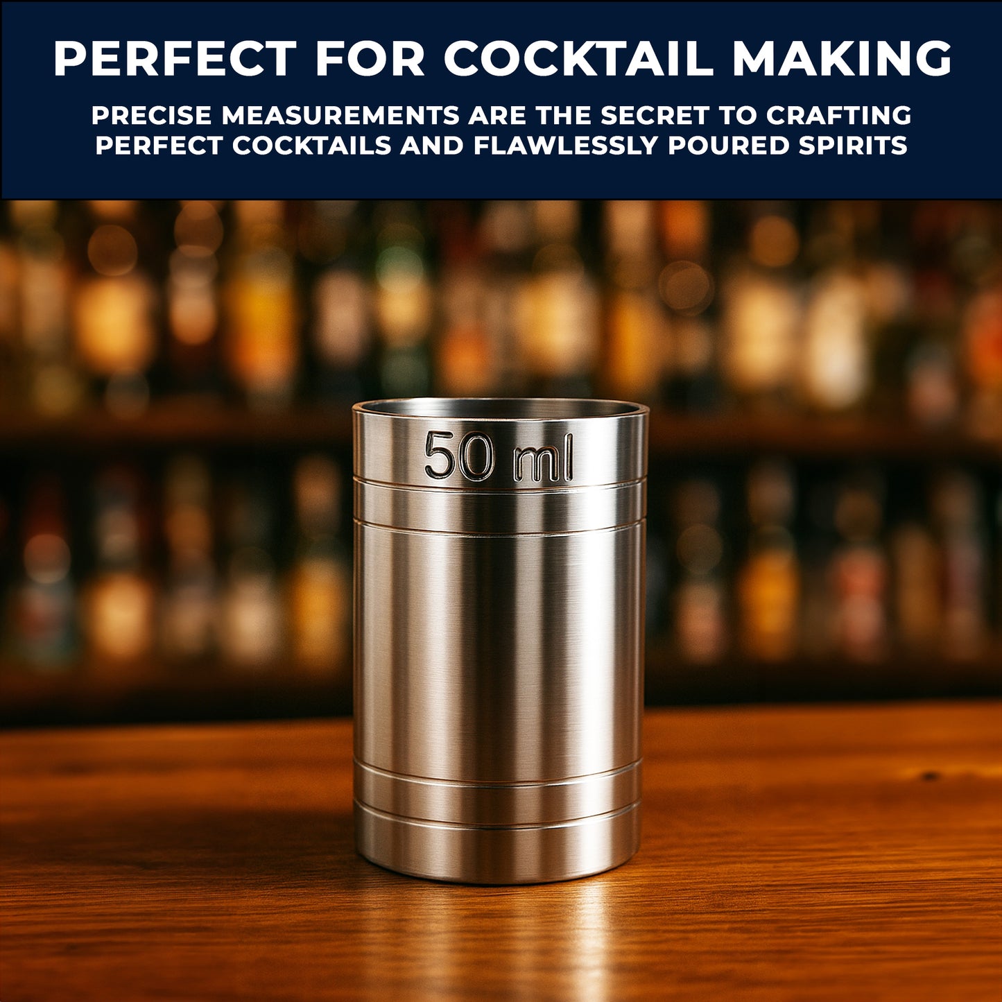 Stainless Steel 50ml Thimble Measure Government Stamped - Premium Kitchen from Chabrias Ltd - Just £5.49! Shop now at Chabrias Ltd