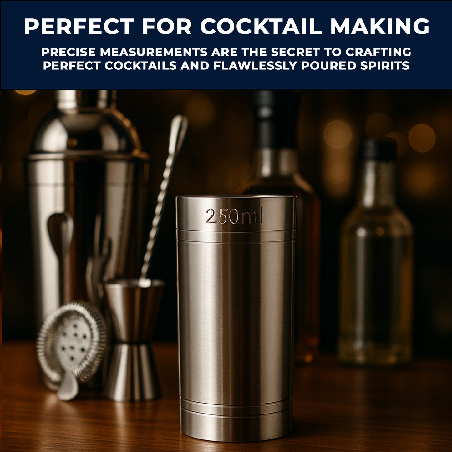 Stainless Steel 250ml Thimble Measure Government Stamped - Premium Kitchen from Chabrias Ltd - Just £6.99! Shop now at Chabrias Ltd