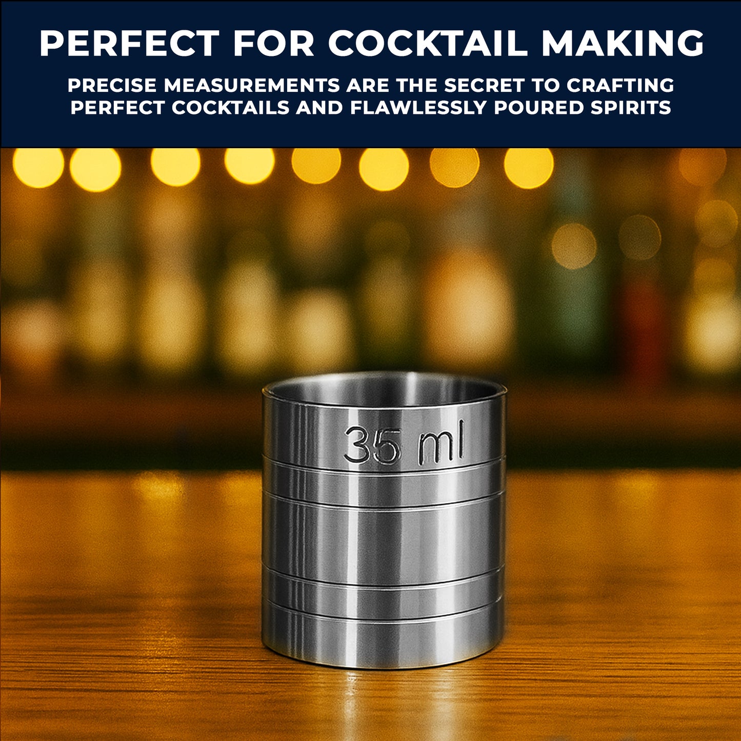Stainless Steel 35ml Thimble Measure Government Stamped - Premium Kitchen from Chabrias Ltd - Just £4.99! Shop now at Chabrias Ltd
