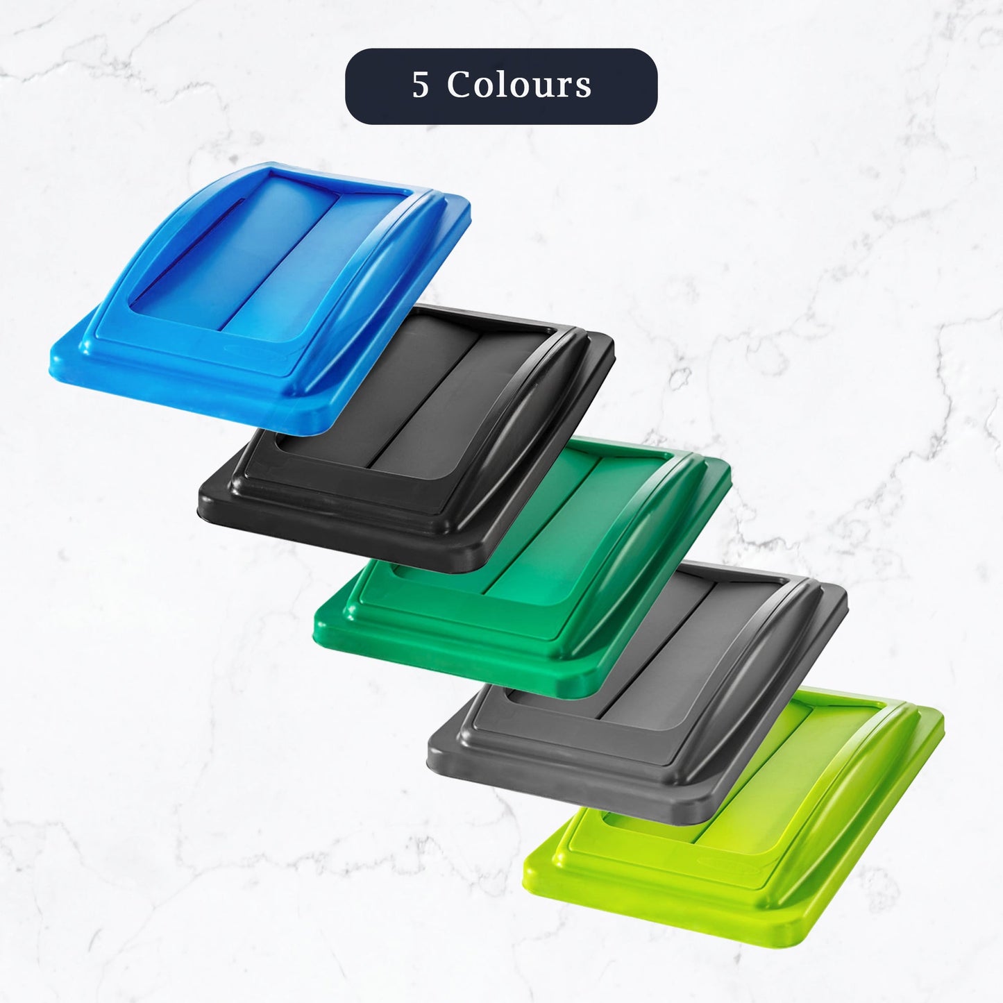 60 Litre Slim Bin, Grey Base & Green Swing Lid - Premium Recycling Bin from Chabrias Ltd - Just £74.99! Shop now at Chabrias Ltd