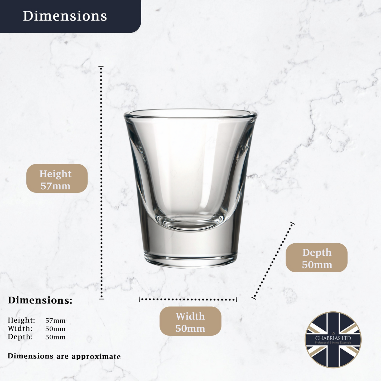 1oz Whiskey Shot Glasses (6 pack) - Premium Home from Anchor Hocking - Just £12.99! Shop now at Chabrias Ltd