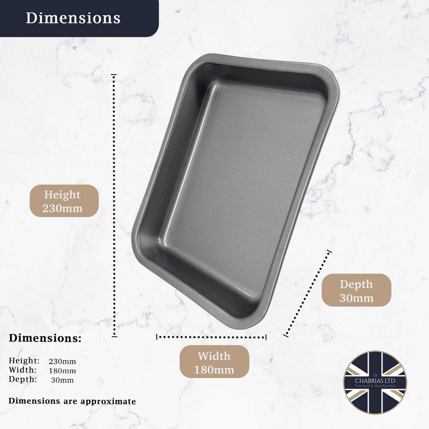 2 x Non-Stick Single Portion Tray (23cm) - Premium Kitchen from Samuel Groves - Just £8.54! Shop now at Chabrias Ltd