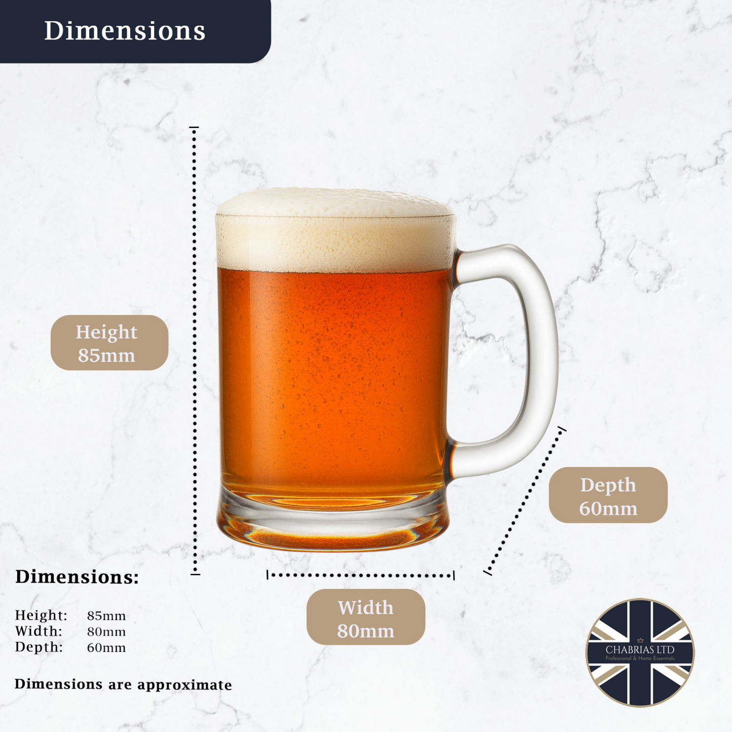 Miniature Beer Mug Tankard, 3.5 (72 pack) - Premium Kitchen from Chabrias Ltd - Just £199.99! Shop now at Chabrias Ltd