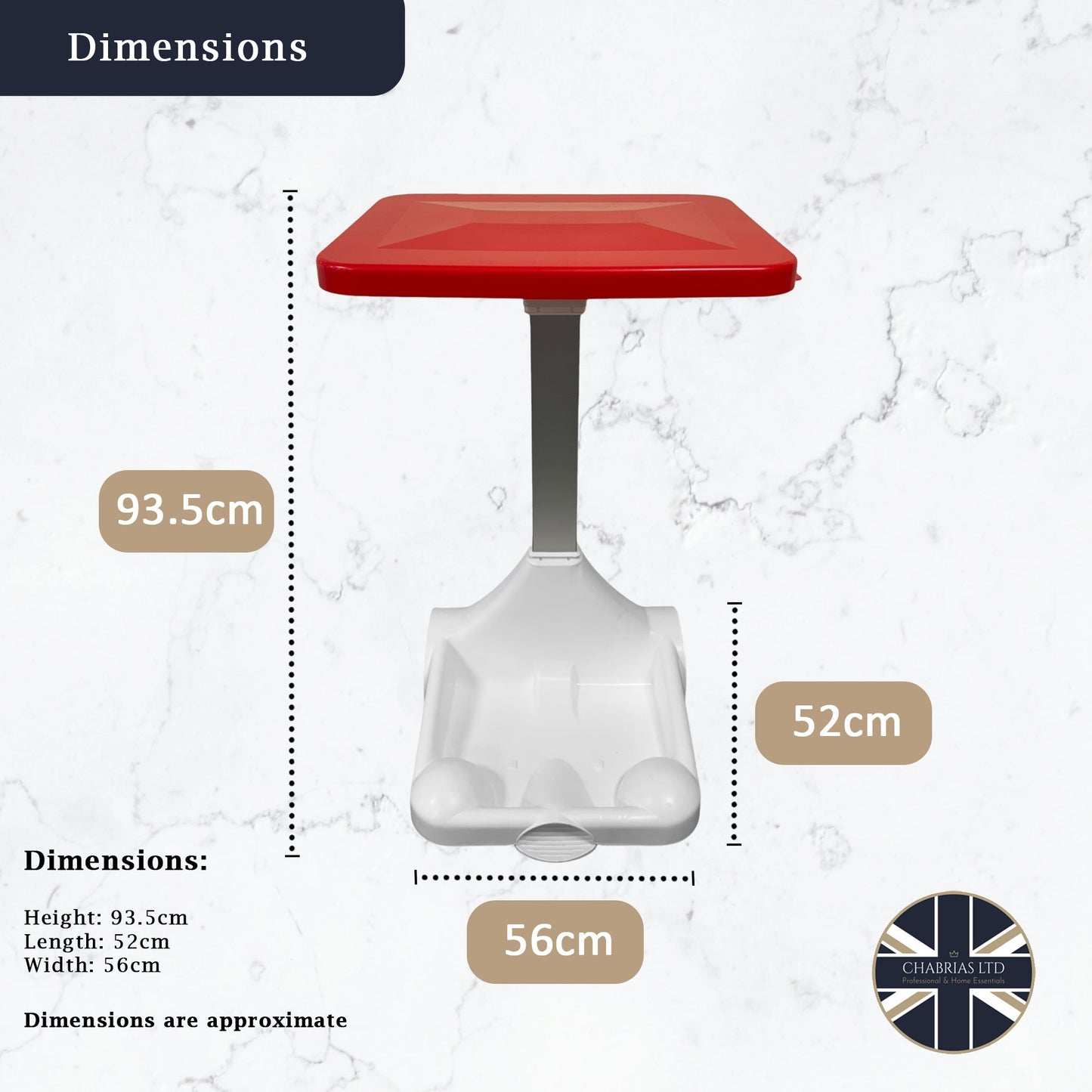 Hands-Free Sack Holder White Base & Red Lid, with Other Recyclables Sticker - Premium Bins from Chabrias Ltd - Just £89.99! Shop now at Chabrias Ltd