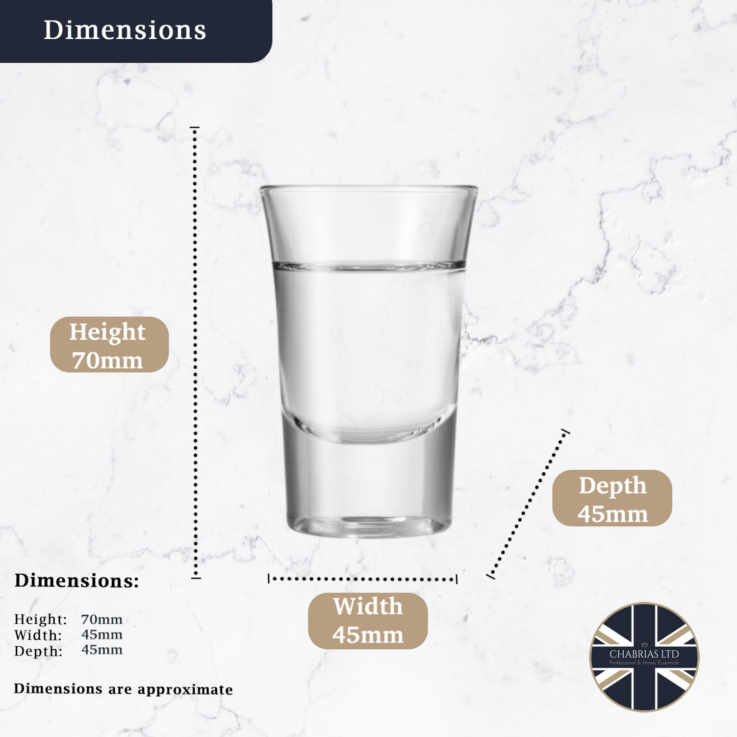 Junior Shot Glass, 1oz (6 pack) - Premium Home from Chabrias Ltd - Just £8.99! Shop now at Chabrias Ltd