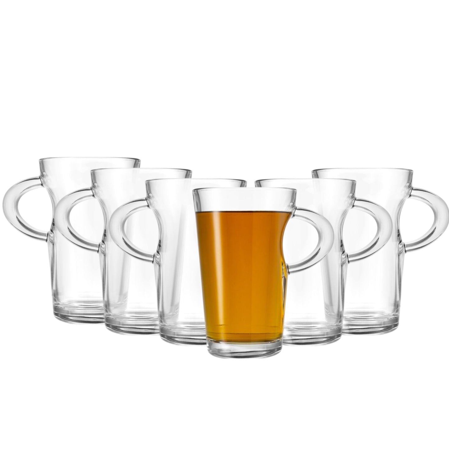 Elba Glass Coffee Mug, 250ml (6 pack) - Premium Kitchen from Chabrias Ltd - Just £9.99! Shop now at Chabrias Ltd