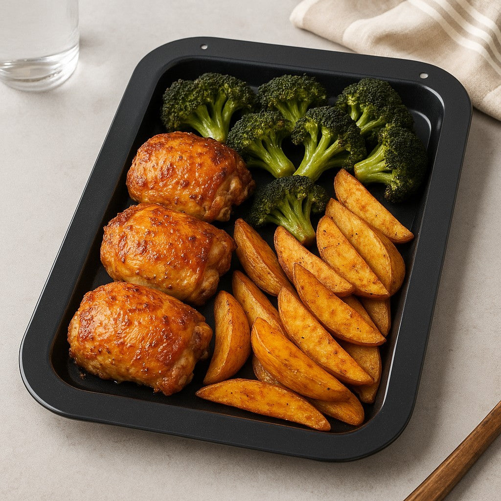 Vitreous Enamel Oven Tray (36cm) - Premium Home from Chabrias Ltd - Just £18.99! Shop now at Chabrias Ltd