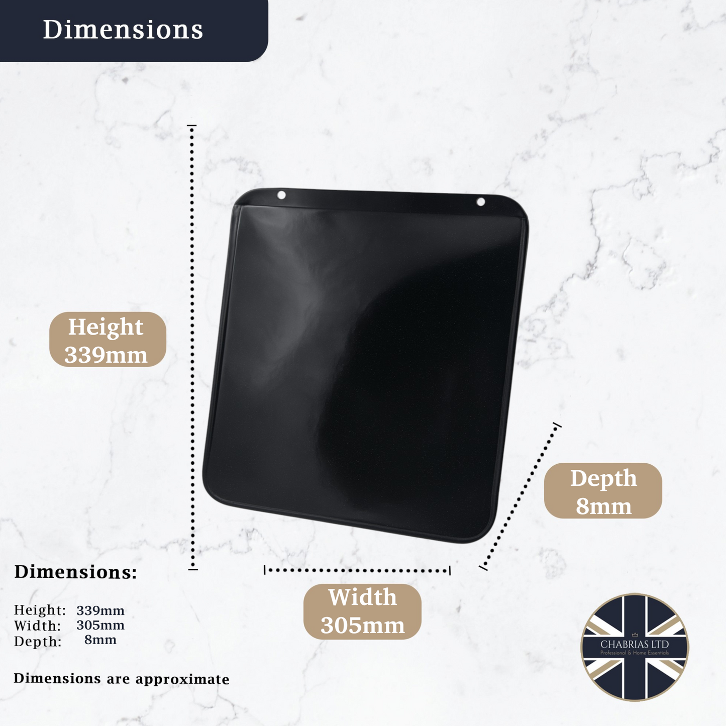 Vitreous Enamel Baking Tray Cookie Sheet, 34cm - Premium Kitchen from Chabrias Ltd - Just £8.99! Shop now at Chabrias Ltd