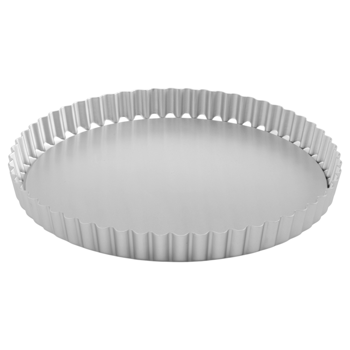 Silver Anodised Loose Base Fluted Flan Tin – 12" – Made in England - Premium Kitchen from Mermaid - Just £25.99! Shop now at Chabrias Ltd