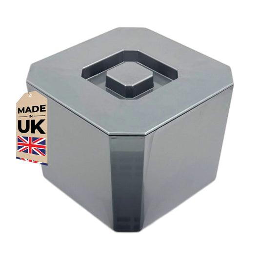 6 Litre Octagonal & Double Walled Insulation Ice Bucket With Lid Silver - Premium Kitchen from Chabrias Ltd - Just £14.20! Shop now at Chabrias Ltd
