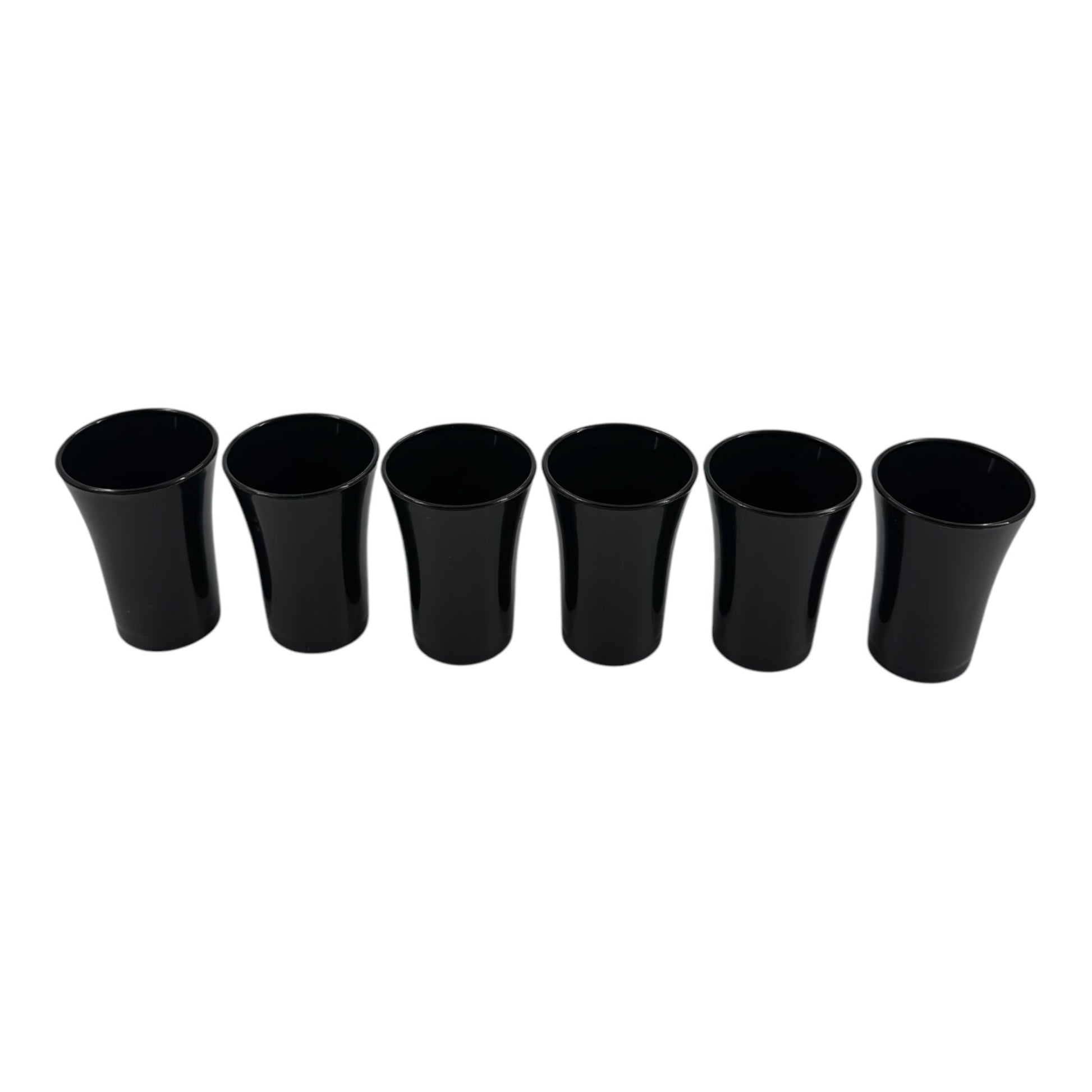 6-Hole Black Shot Glass Holder, With 6 Black Shot Glasses - Premium Kitchen from Chabrias Ltd - Just £9.99! Shop now at Chabrias Ltd