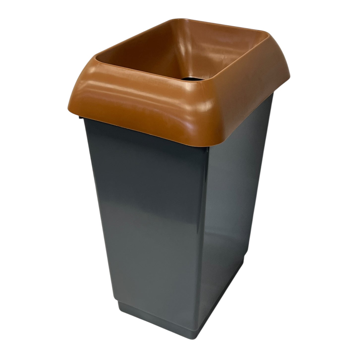 50 Litre Recycling Bin With Brown Lid & Kitchen Waste Sticker Included - Premium Bins from Chabrias Ltd - Just £26.99! Shop now at Chabrias Ltd
