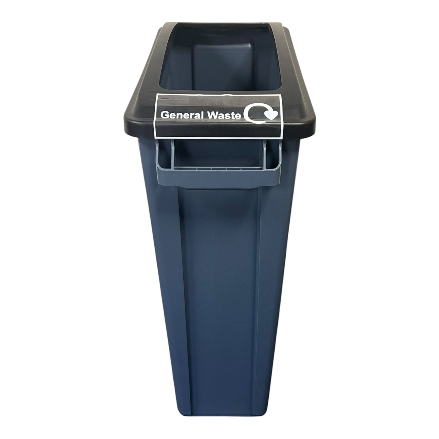 60 Litre Slim Bin, Grey Base & Black Open Lid - Premium Recycling Bin from Chabrias Ltd - Just £74.99! Shop now at Chabrias Ltd
