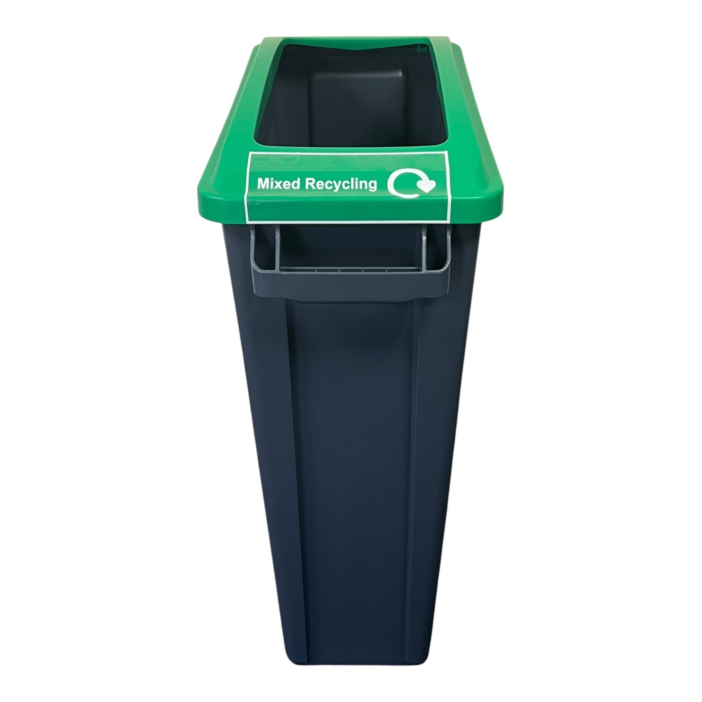 60 Litre Slim Bin With Grey Base & Open Lids (Pack of 4) - Premium Recycling Bin from Chabrias Ltd - Just £279.99! Shop now at Chabrias Ltd