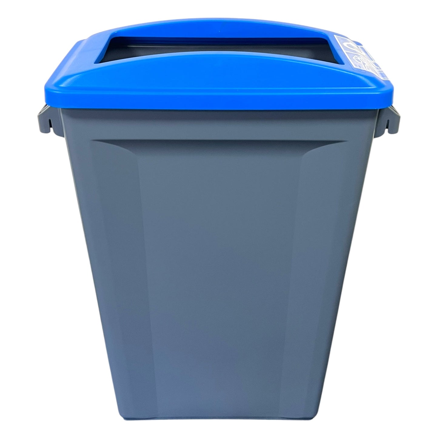 60 Litre Slim Bin, Grey Base & Blue Open Lid - Premium Recycling Bin from Chabrias Ltd - Just £74.99! Shop now at Chabrias Ltd