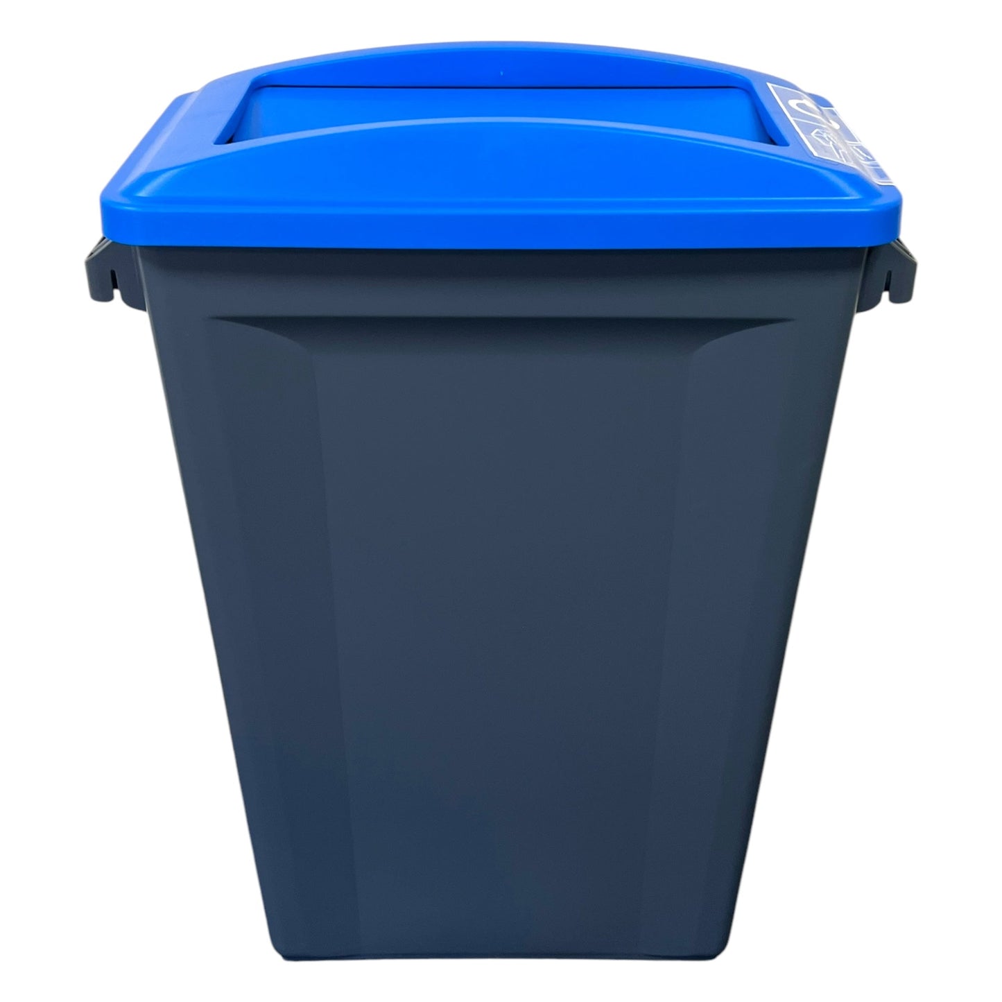 60 Litre Slim Bin, Grey Base & Blue Swing Lid - Premium Recycling Bin from Chabrias Ltd - Just £74.99! Shop now at Chabrias Ltd