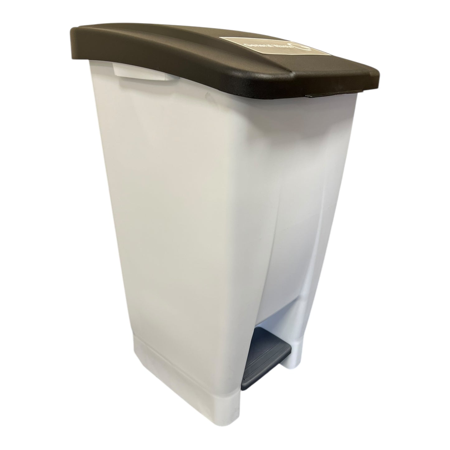 Plastic White Bodied Sack Holder With Black Lid, General Waste Sticker Included, 60L - Premium Recycling Bin from Chabrias Ltd - Just £64.99! Shop now at Chabrias Ltd