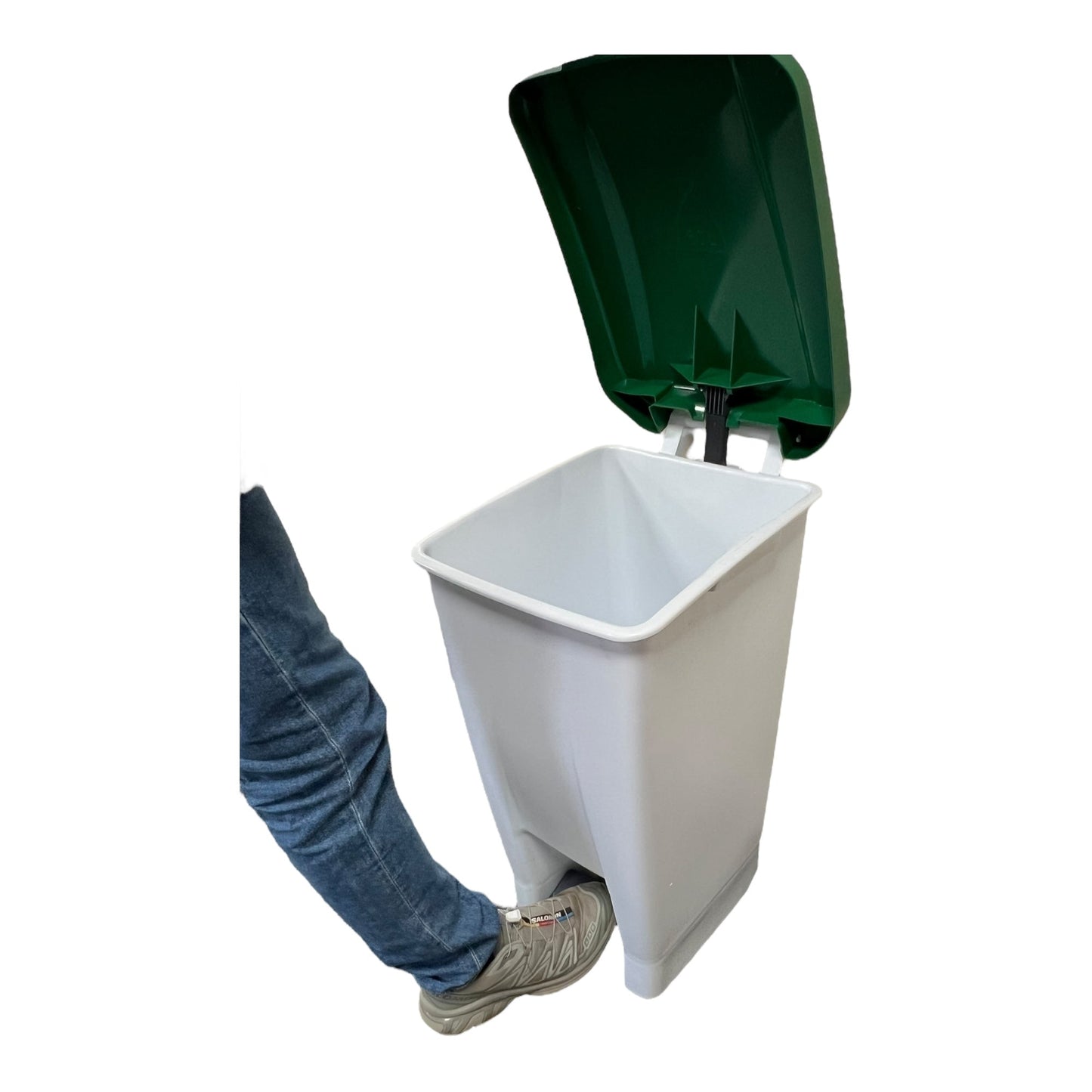 Plastic Sack Holder, White Body With Green Lid, Mixed Recycling Sticker Included, 60L - Premium Recycling Bin from Chabrias Ltd - Just £64.99! Shop now at Chabrias Ltd