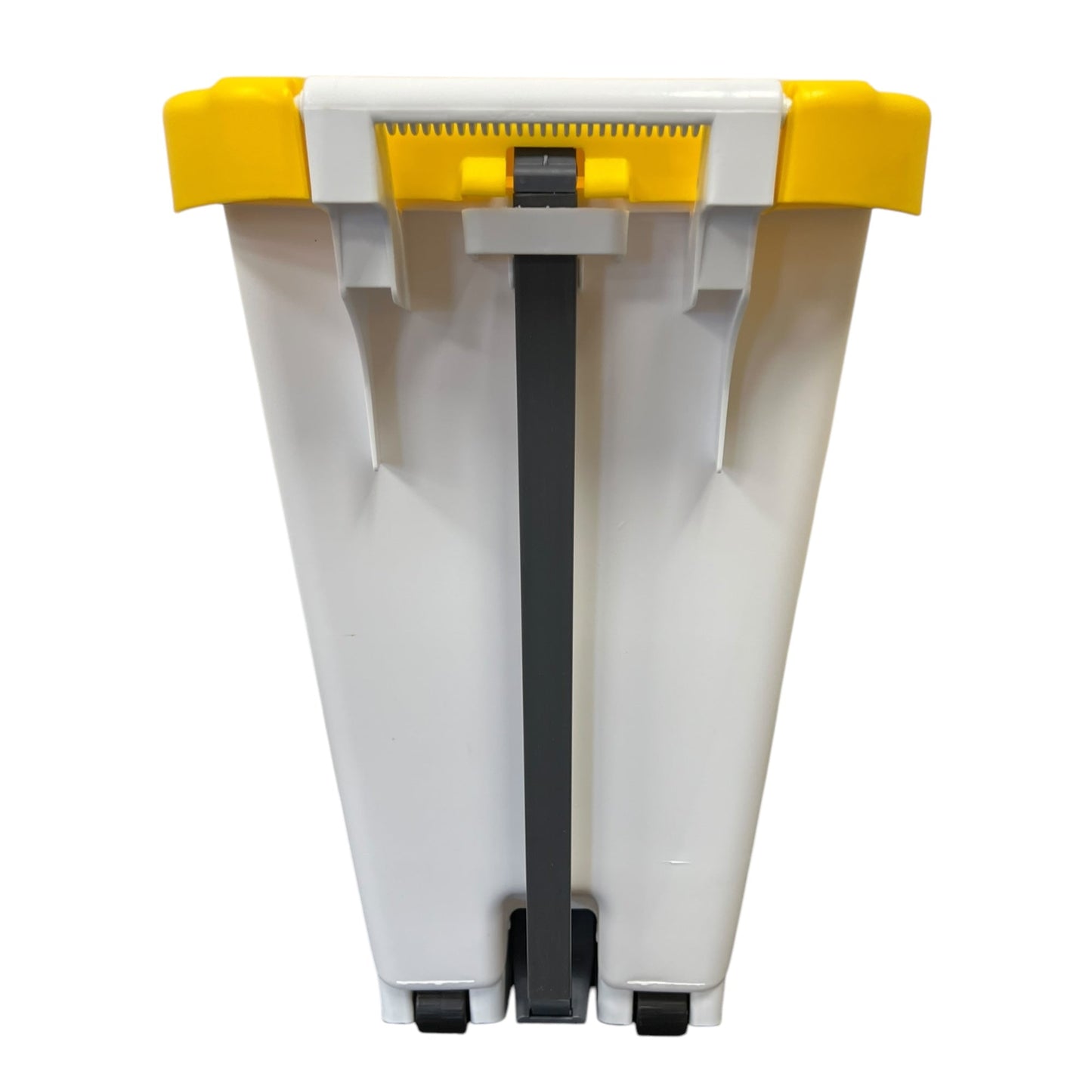 Plastic Sack Holder, White Base With Yellow Lid, Clinical Waste Sticker Included, 60L - Premium Recycling Bin from Chabrias Ltd - Just £64.99! Shop now at Chabrias Ltd