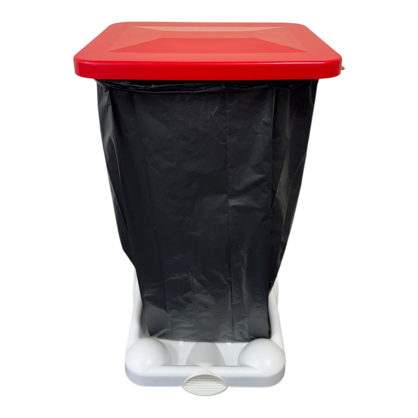 Hands-Free Sack Holder White Base & Red Lid, with Other Recyclables Sticker - Premium Bins from Chabrias Ltd - Just £89.99! Shop now at Chabrias Ltd