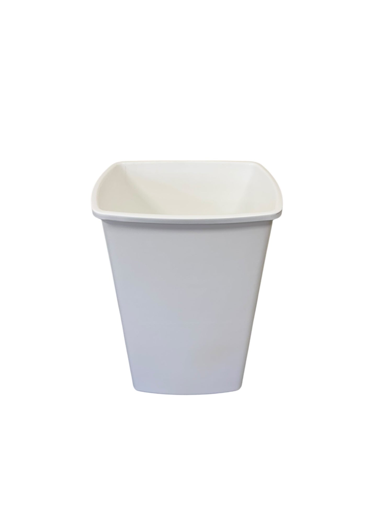 Plastic Swing Bin, White Body & White Lid, With Non-Recyclables Sticker, 50L - Premium BISS from Chabrias Ltd - Just £23.99! Shop now at Chabrias Ltd