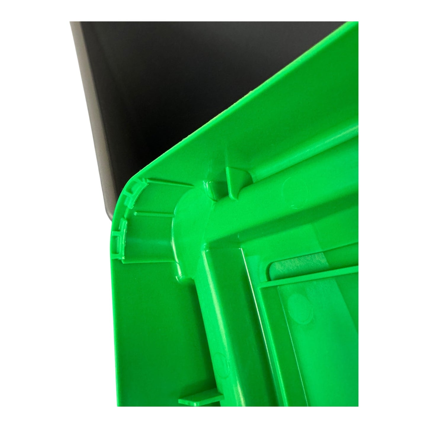 30 Litre Recycling Bin with Green Swing Lid & Food Waste Sticker Included - Premium Bins from Chabrias Ltd - Just £29.99! Shop now at Chabrias Ltd
