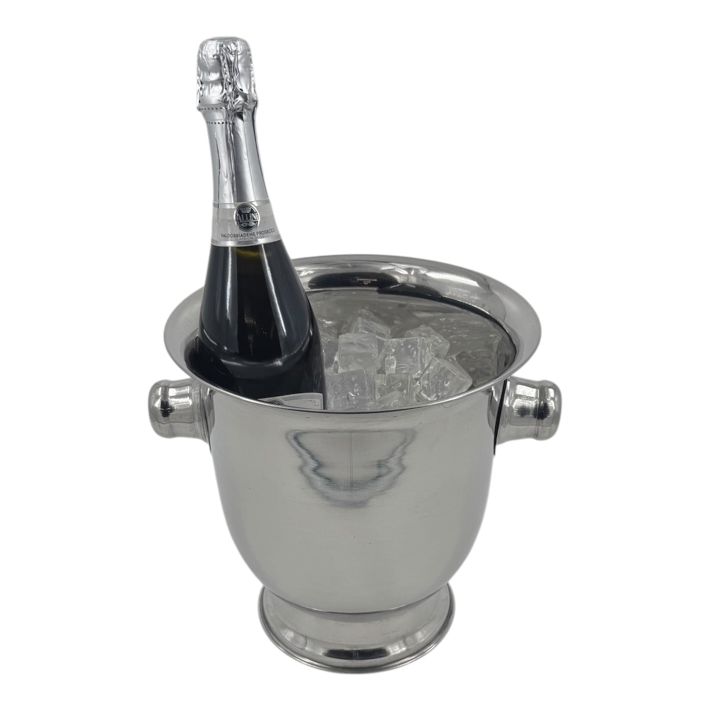 Stainless Steel Champagne & Wine Bucket, with Handles 7 Litre - Premium Kitchen from Chabrias Ltd - Just £18.99! Shop now at Chabrias Ltd
