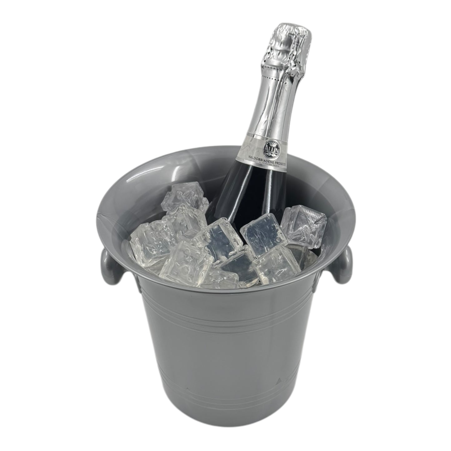Stylish Silver Plastic Wine & Champagne Cooler, 3.5L - Premium Home from Chabrias Ltd - Just £9.99! Shop now at Chabrias Ltd