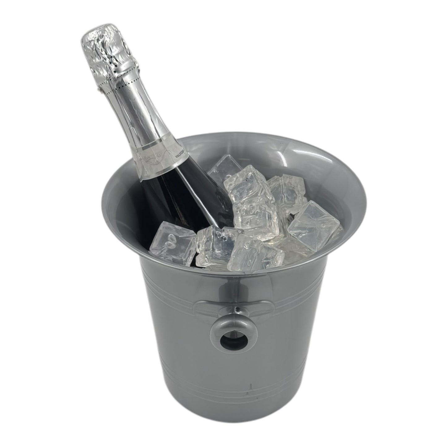 Stylish Silver Plastic Wine & Champagne Cooler, 3.5L - Premium Home from Chabrias Ltd - Just £9.99! Shop now at Chabrias Ltd
