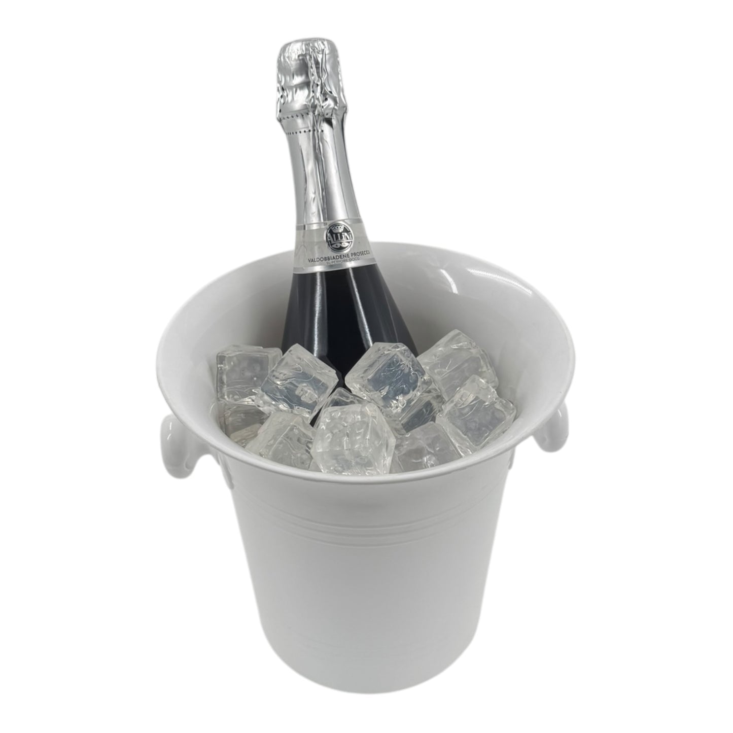 Stylish White Plastic Wine & Champagne Cooler, 3.5L - Premium Home from Chabrias Ltd - Just £9.99! Shop now at Chabrias Ltd