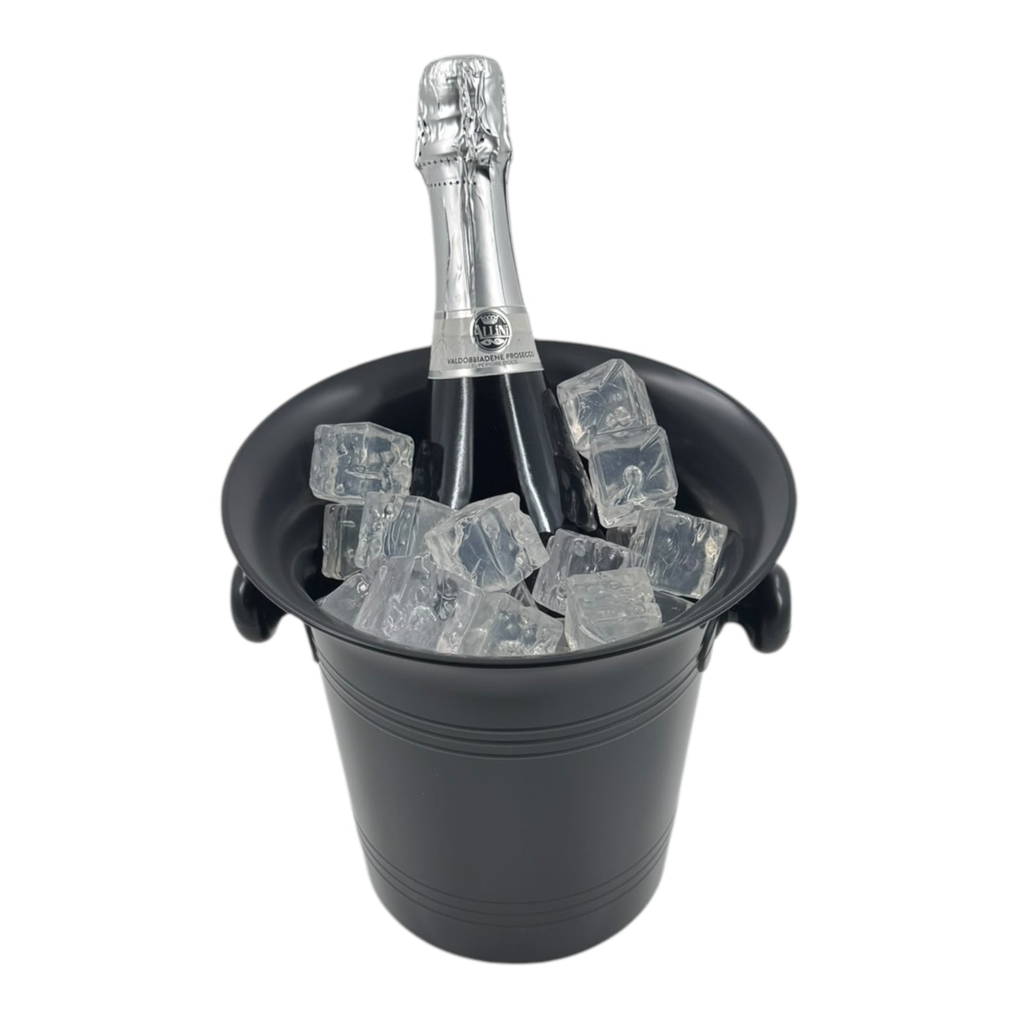 Stylish Matte Black Plastic Wine & Champagne Cooler, 3.5L - Premium Home from Chabrias Ltd - Just £9.99! Shop now at Chabrias Ltd