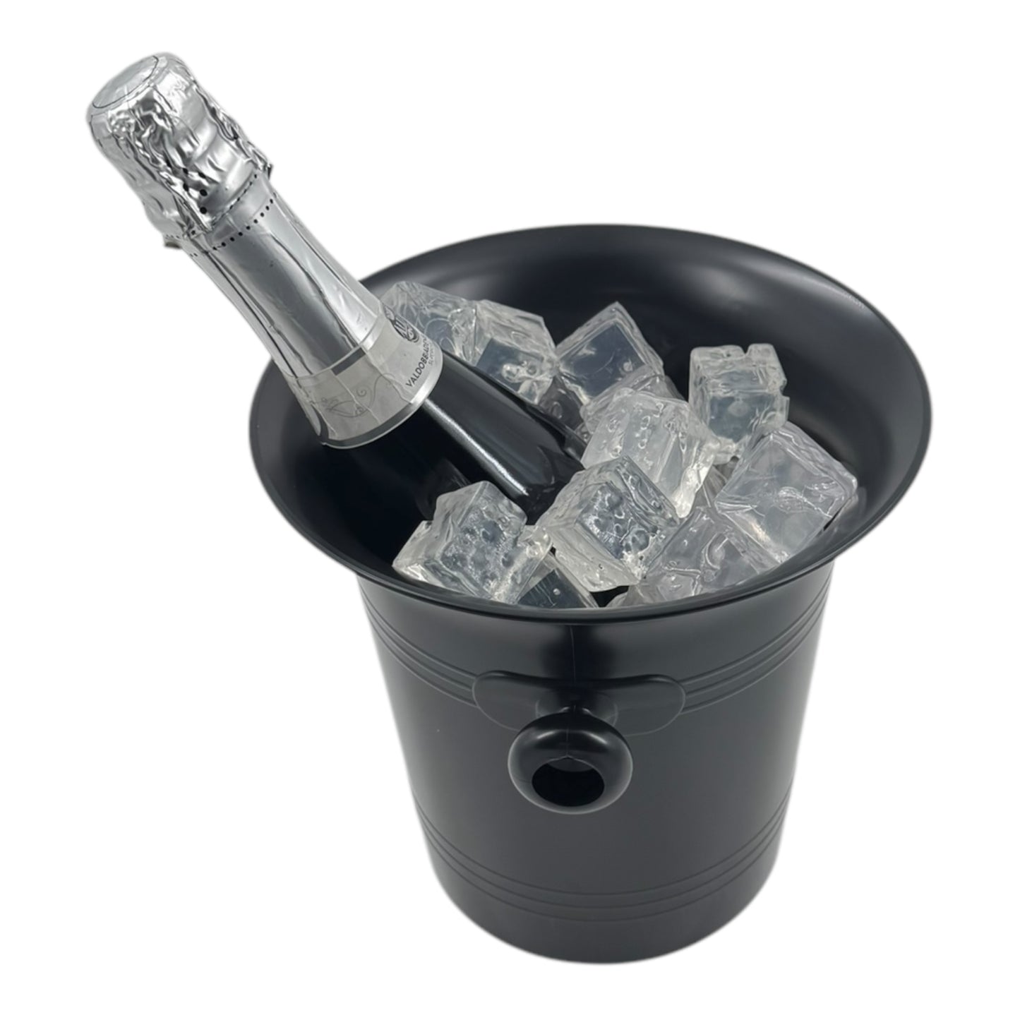 Stylish Matte Black Plastic Wine & Champagne Cooler, 3.5L - Premium Home from Chabrias Ltd - Just £9.99! Shop now at Chabrias Ltd