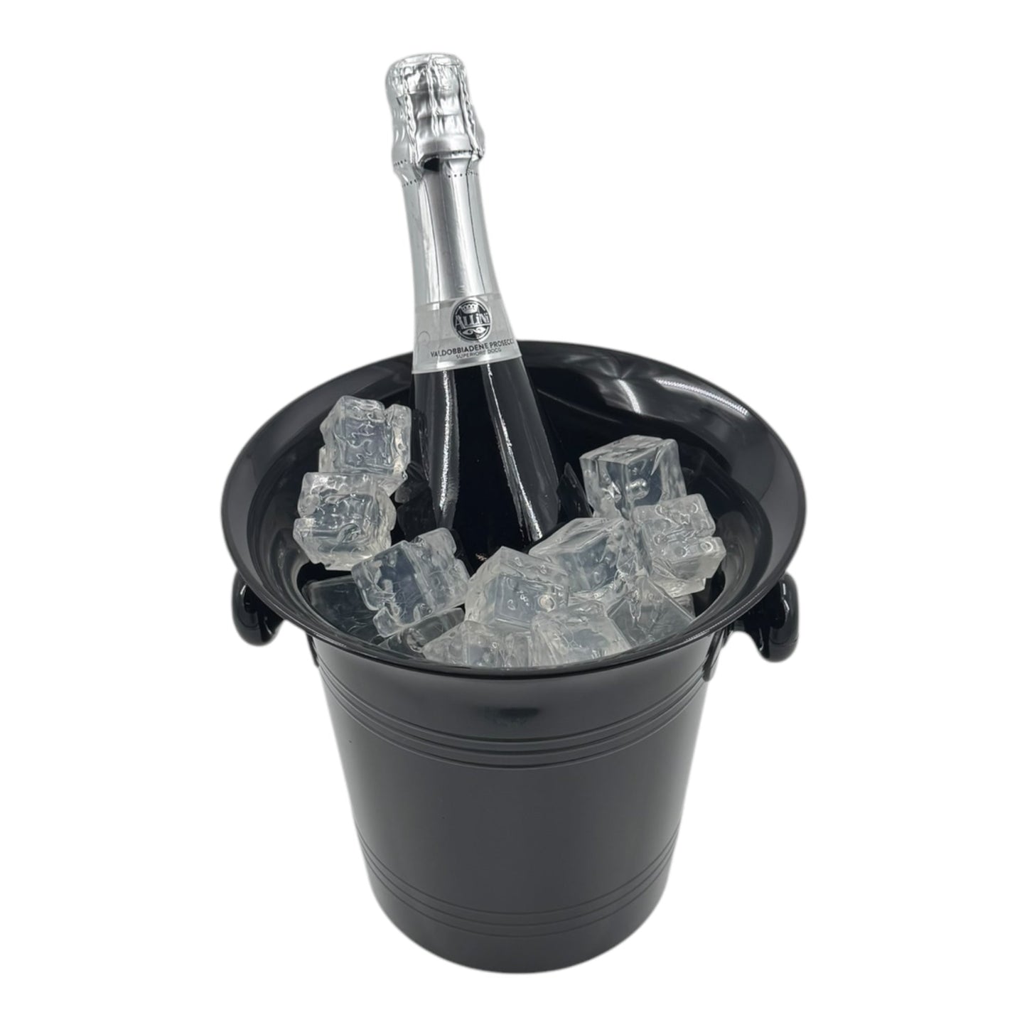 Stylish Black Plastic Wine & Champagne Cooler, 3.5L - Premium Home from Chabrias Ltd - Just £9.99! Shop now at Chabrias Ltd